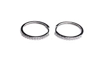 Orecchini Stocco Gioielli in Oro bianco Zircone VRS 64